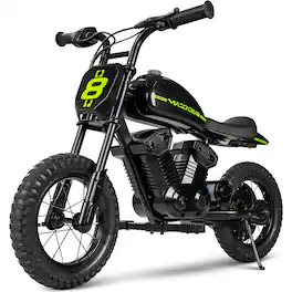 Electric Dirt Bike for Kids Ages 5-8 – 24V Dual Speed Up To 10 MPH, 12" Tires – Madd Gear My 1st Mini Electric Dirt Bike - Black