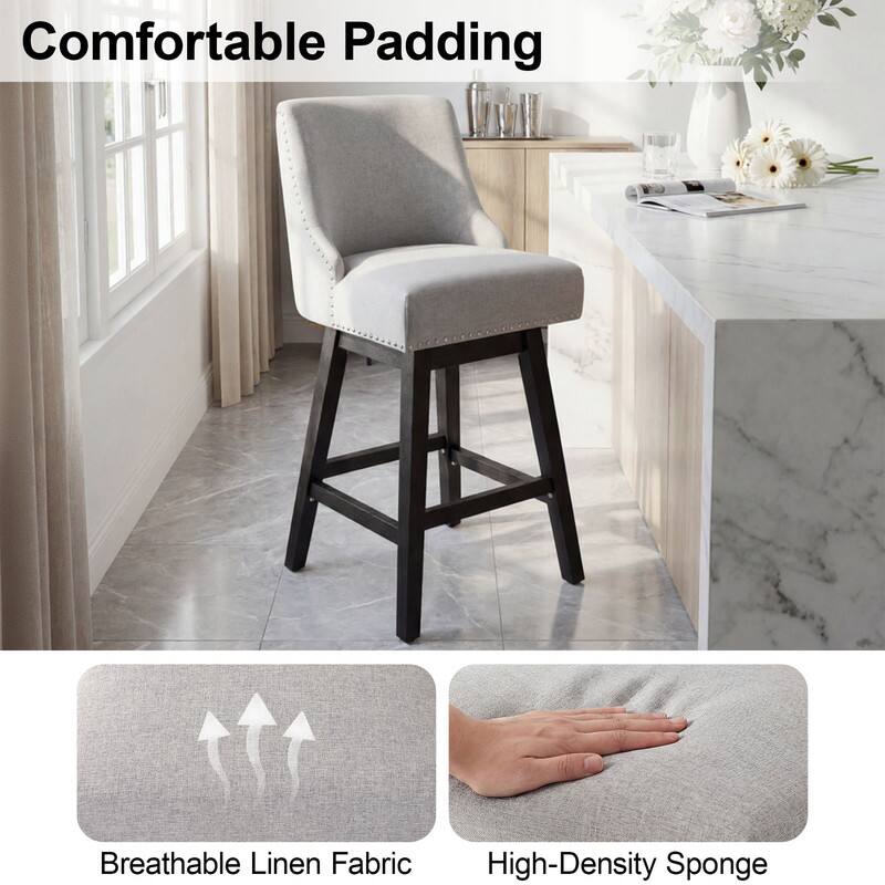 Comfortable Padding  
Breathable Linen Fabric  
High-Density Sponge