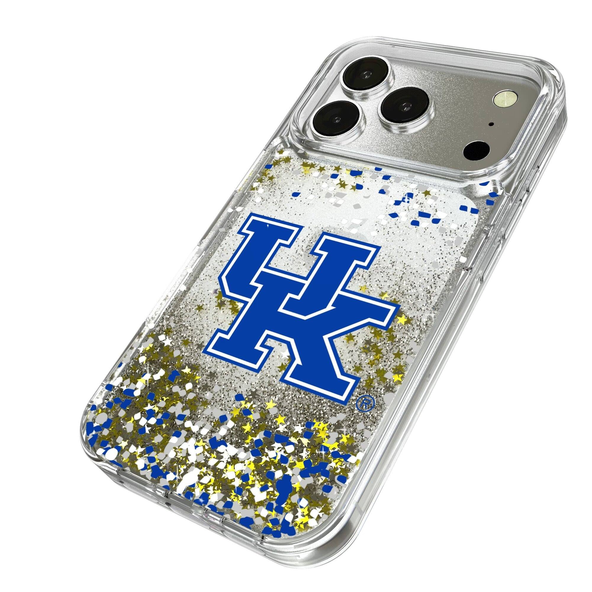 Alt View 1. Keyscaper - Kentucky Wildcats iPhone Glitter Confetti Design Case - 14 Pro - Multicolor.