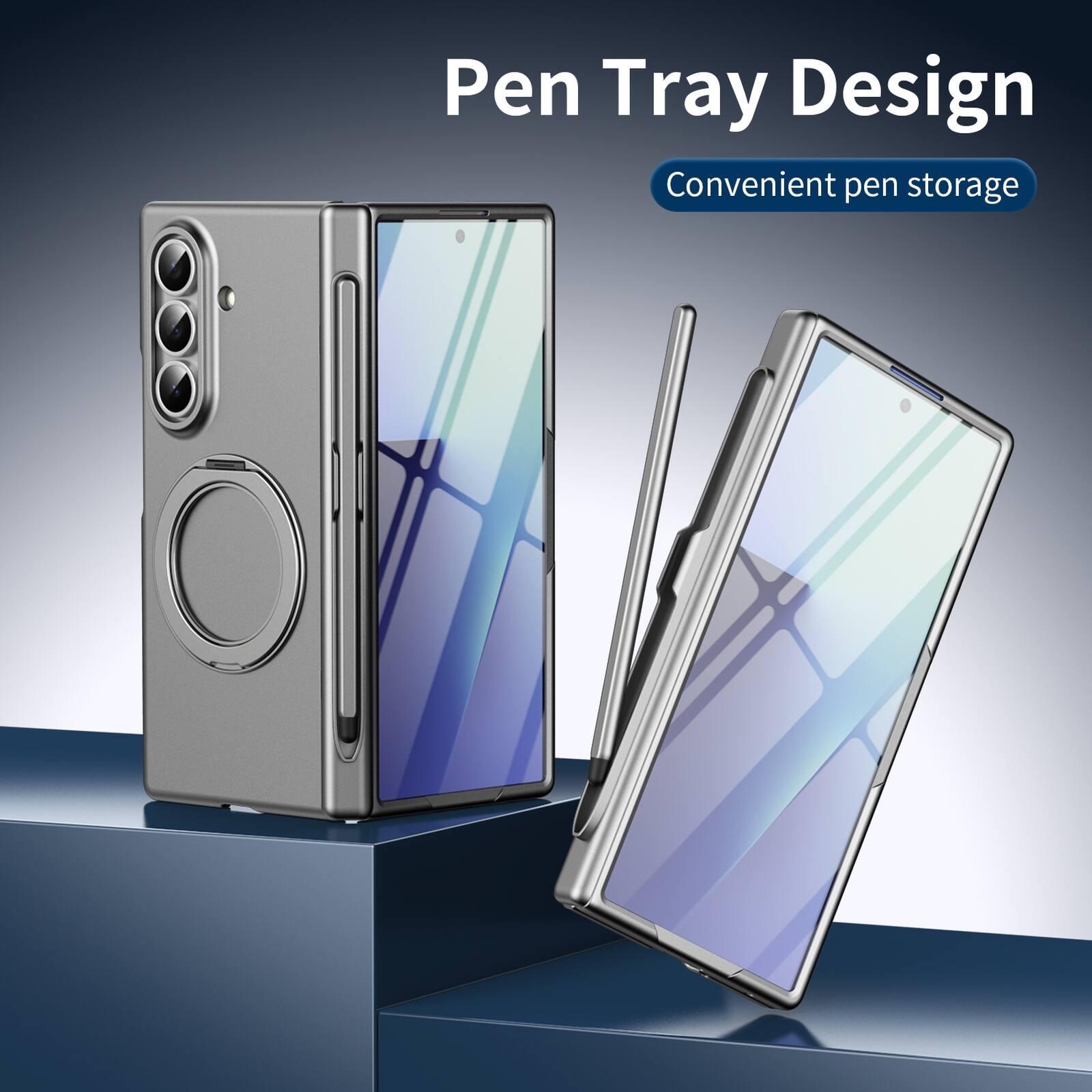 Pen Tray Design  
Convenient pen storage