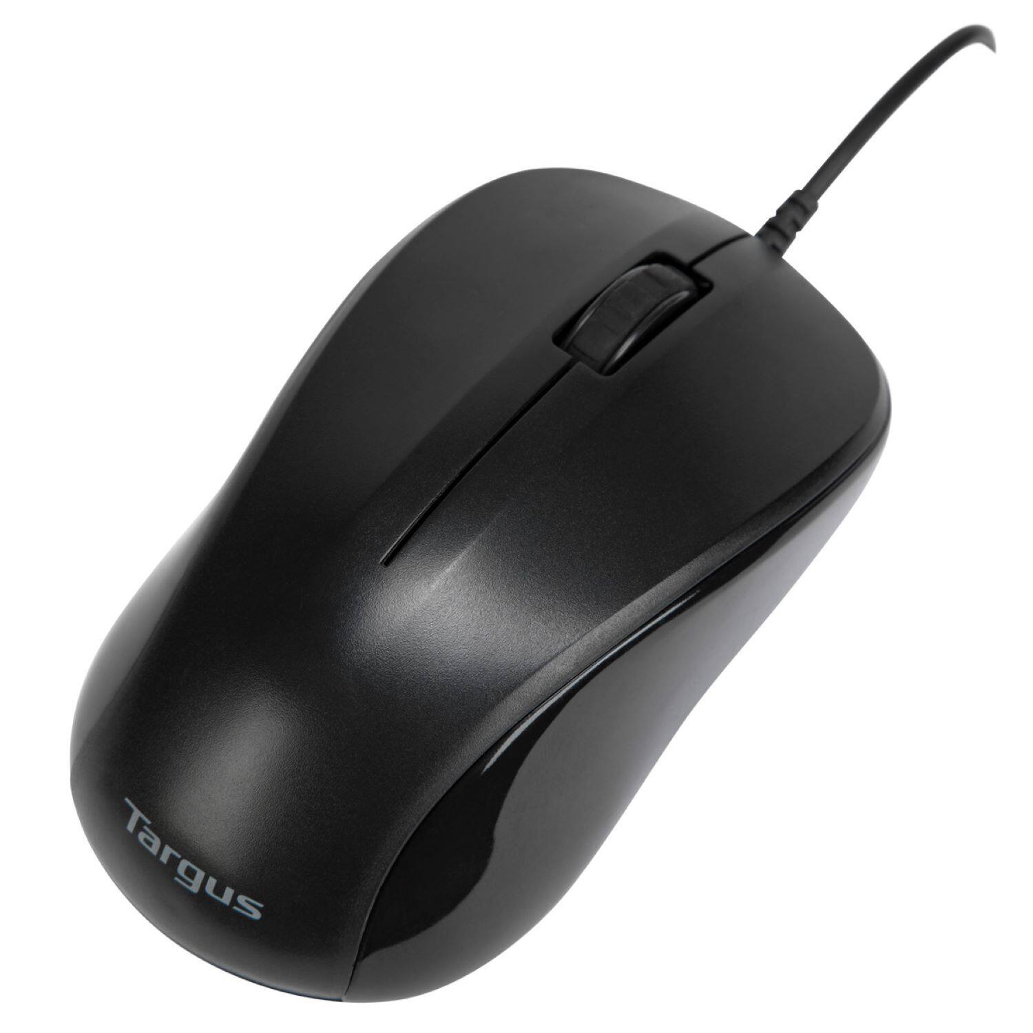 Angle. Targus - 3-Button USB Optical Mouse - Black.