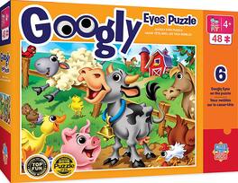 MasterPieces - Farm Animals 48 Piece Googly Eyes Jigsaw Puzzle - Multi-Color