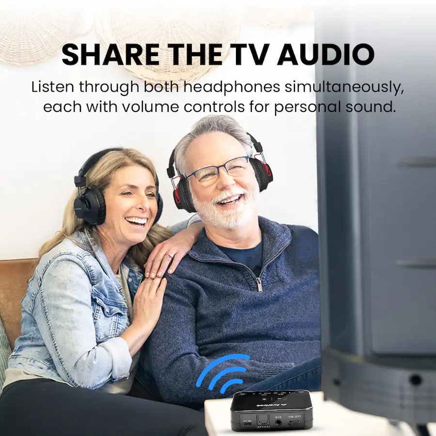 Avantree HT41899 Plus 2 Dual Bluetooth Wireless Headphones for TV ...