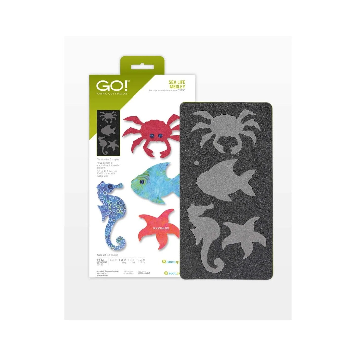 AccuQuilt - GO! Sea Life Medley Die - Multicolor