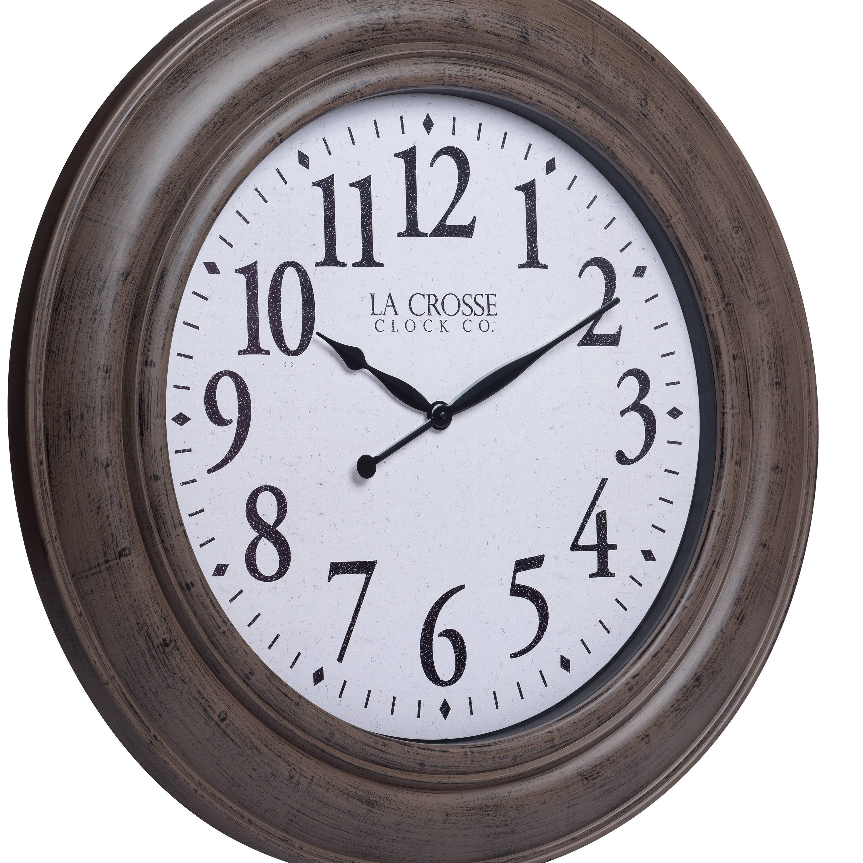 La Crosse Clock Co. 36 Inch Mattison Analog Quartz Wall Clock