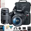 Canon Authorized Dealer Protection Plan
Canon Zoom Lens EF 75-300mm 1:4-5.6
Canon AF Zoom Lens EF-S 18-55mm 1:3.5-5.6 IS II
Canon EOS Rebel T7
64GB Lexar 800x SDHC UHS-I Card
Canon Battery Pack LP-E17
Canon USB Cable
Canon Lens Hood
Canon Lens Cap
Canon Camera Bag
PaintShop Pro
VideoStudio