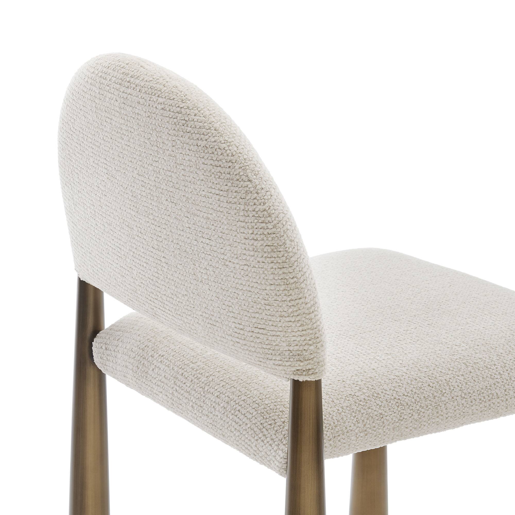 Alt View 4. Modway - Hayley Upholstered Fabric Dining Side Chair by Modway - White.