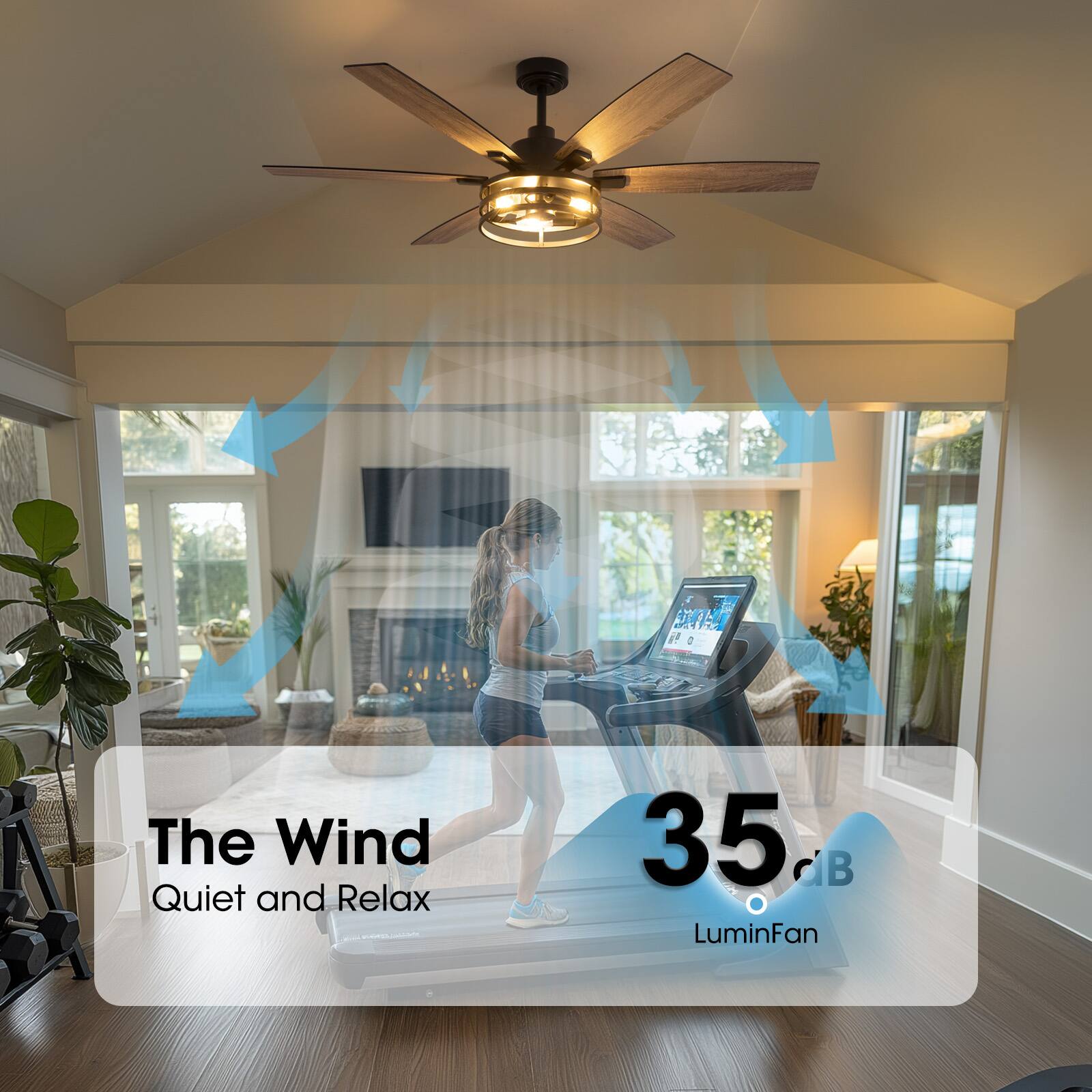 The Wind  
Quiet and Relax  

35 dB  
LuminFan