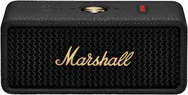 Marshall - Emberton III Portable Bluetooth Speaker with Rugged Waterproof / Dust-proof Wireless Design - Black/Brass