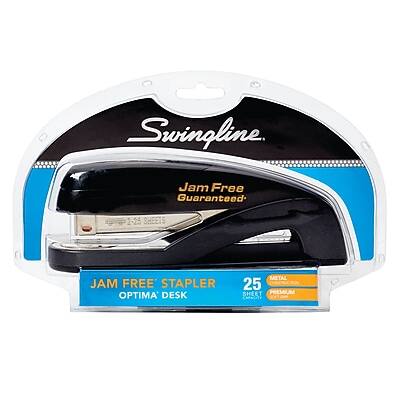 Swingline  
Jam Free Guaranteed  
2-25 SHEETS  
JAM FREE STAPLER  
OPTIMA DESK  
METAL  
25 SHEET PREMIUM