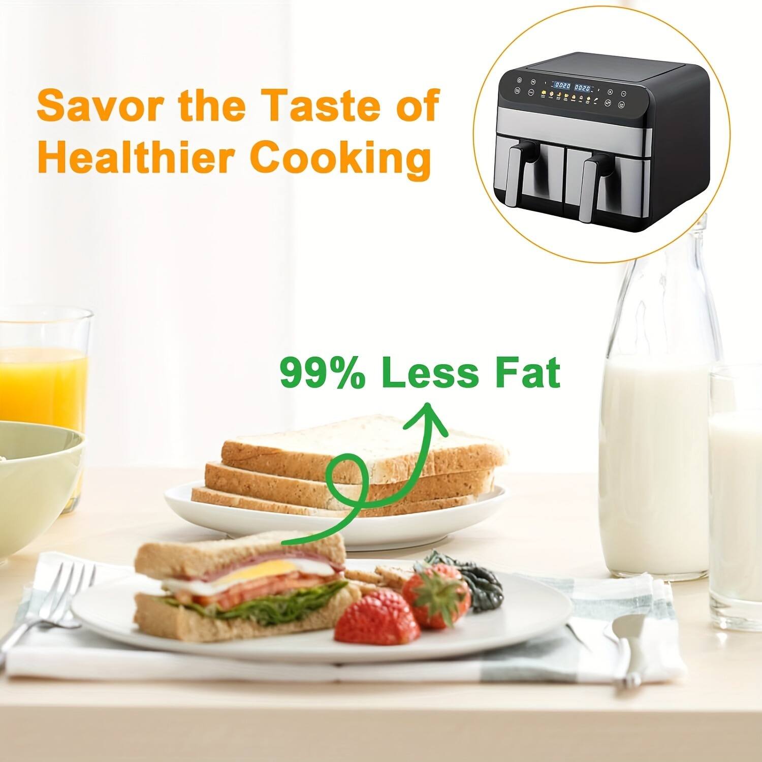 Savor the Taste of Healthier Cooking

99% Less Fat