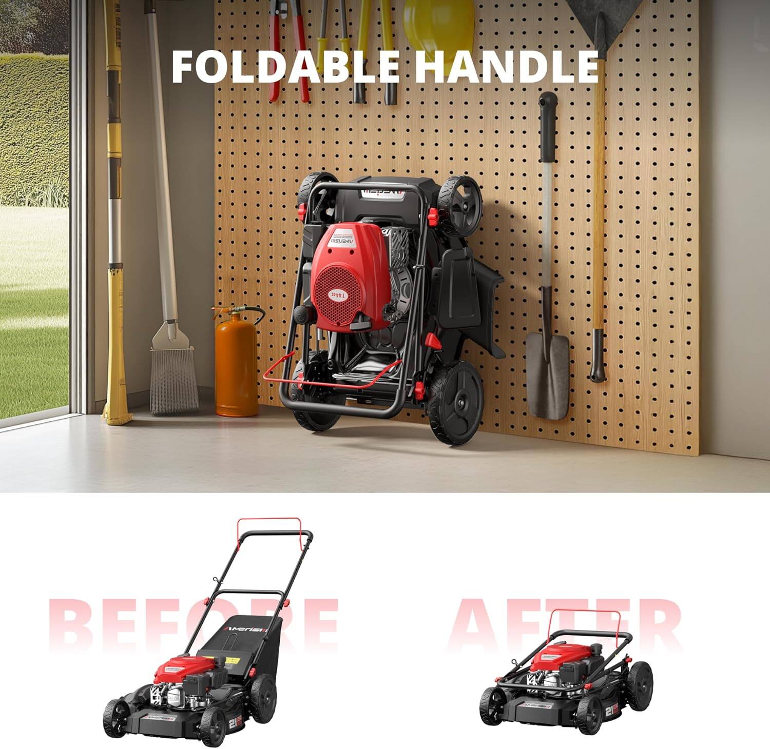 FOLDABLE HANDLE

BEFORE

AFTER