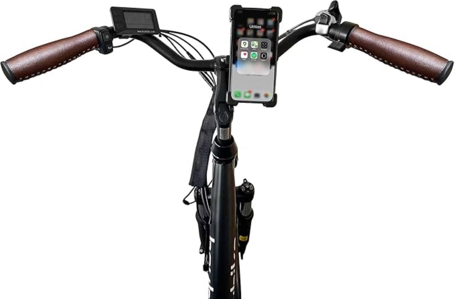 Angle. Heybike - Phone Mount 2.0 - Black.