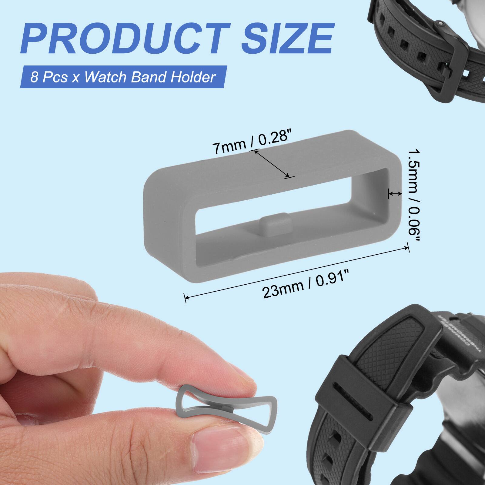 PRODUCT SIZE  
8 Pcs x Watch Band Holder  
7mm / 0.28"  
1.5mm / 0.06"  
23mm / 0.91"