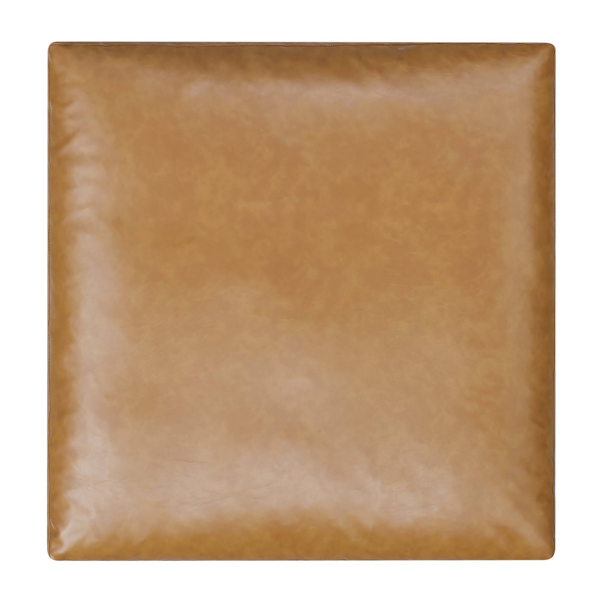 Alt View 3. Modway - Commix Down Filled Overstuffed Vegan Leather Ottoman by Modway - EEI-4695-TAN.