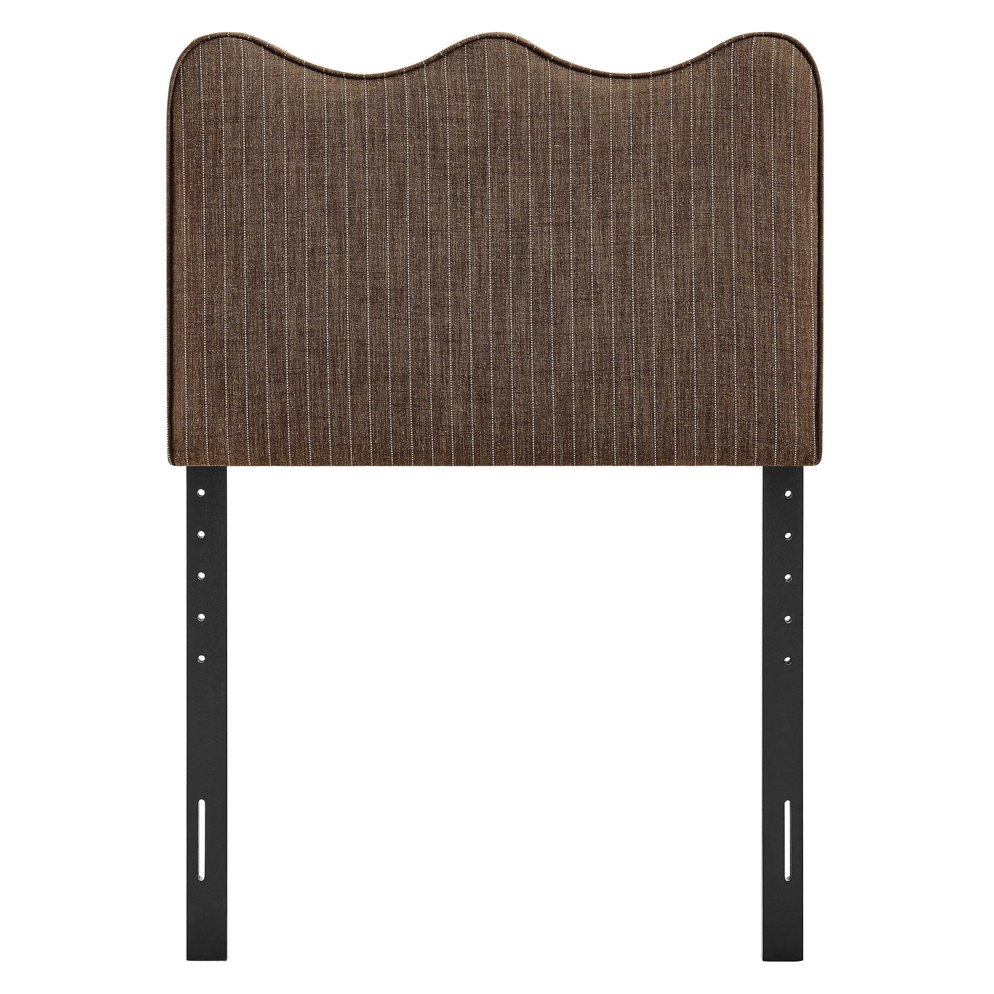 Alt View 2. Modway - Athena Striped Fabric Upholstered Headboard by Modway - Earth Stripe.