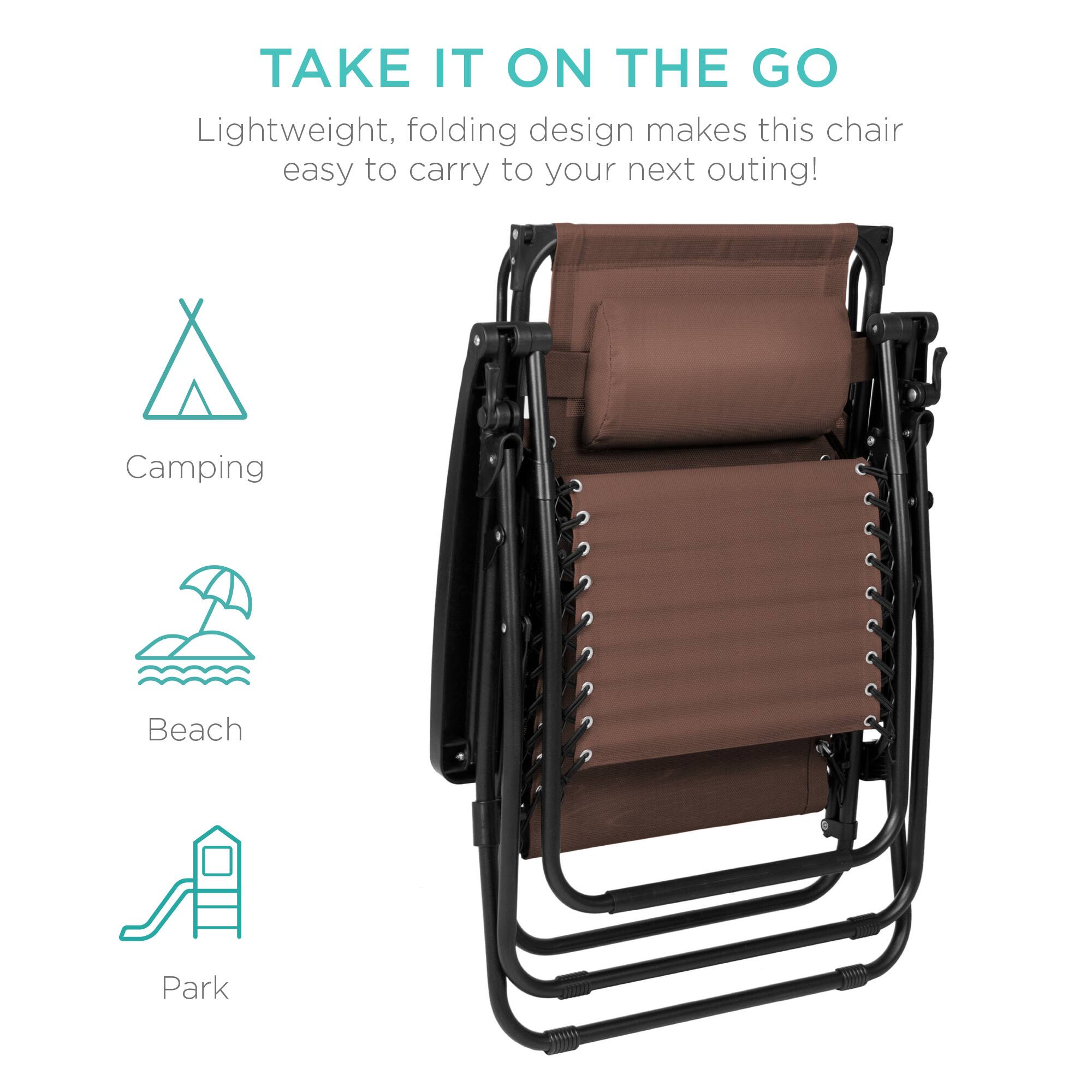TAKE IT ON THE GO

Lightweight, folding design makes this chair easy to carry to your next outing!

Camping  
Beach  
Park