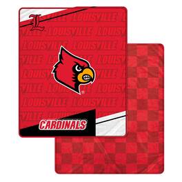 Pegasus - Louisville Cardinals 60" x 70" Diagonal Ghost Checkered Double-Sided Blanket - Multicolor