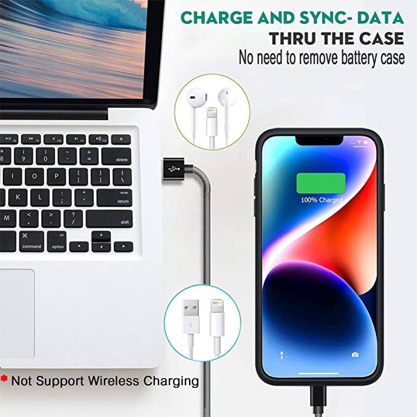 CHARGE AND SYNC- DATA THRU THE CASE
No need to remove battery case
Not Support Wireless Charging