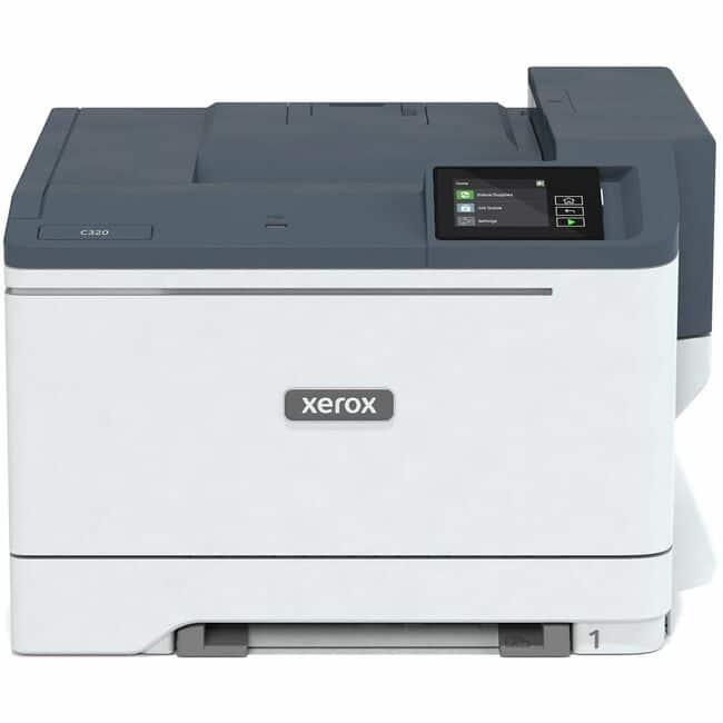 Xerox - C320 Printer - 35 ppm Mono / 33 ppm 1200 x 1200 dpi Print - Automatic Duplex Print - 251 Sheets - Color
