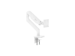 MSI - MAG MT201W - Heavy Duty Monitor Arm, 17-49" 44 lbs, VESA, Clamp/Grommet, Spring Assisted - Black - Matte White