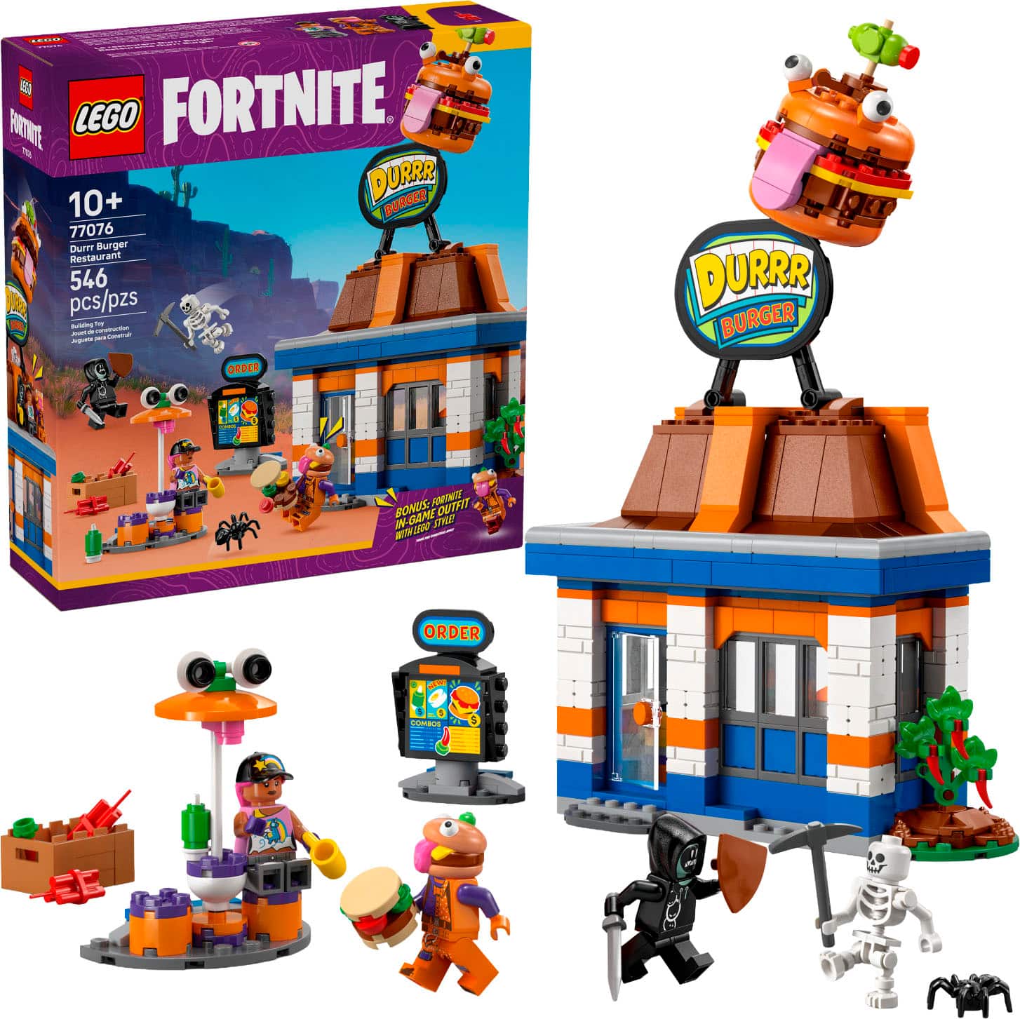 LEGO Fortnite 10+ Durr Burger 77076 Durr Burger Restaurant 546 pcs/pzs BS