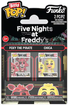 Funko - Bitty POP!: Five Nights at Freddy's 2-Pack - Foxy & Chica (FNAF) - Collectibles - Multicolor