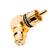 Front. AudioQuest - AudioQuest RCA 90˚ Adaptor - Female RCA > Right-Angle Male RCA - Gold.