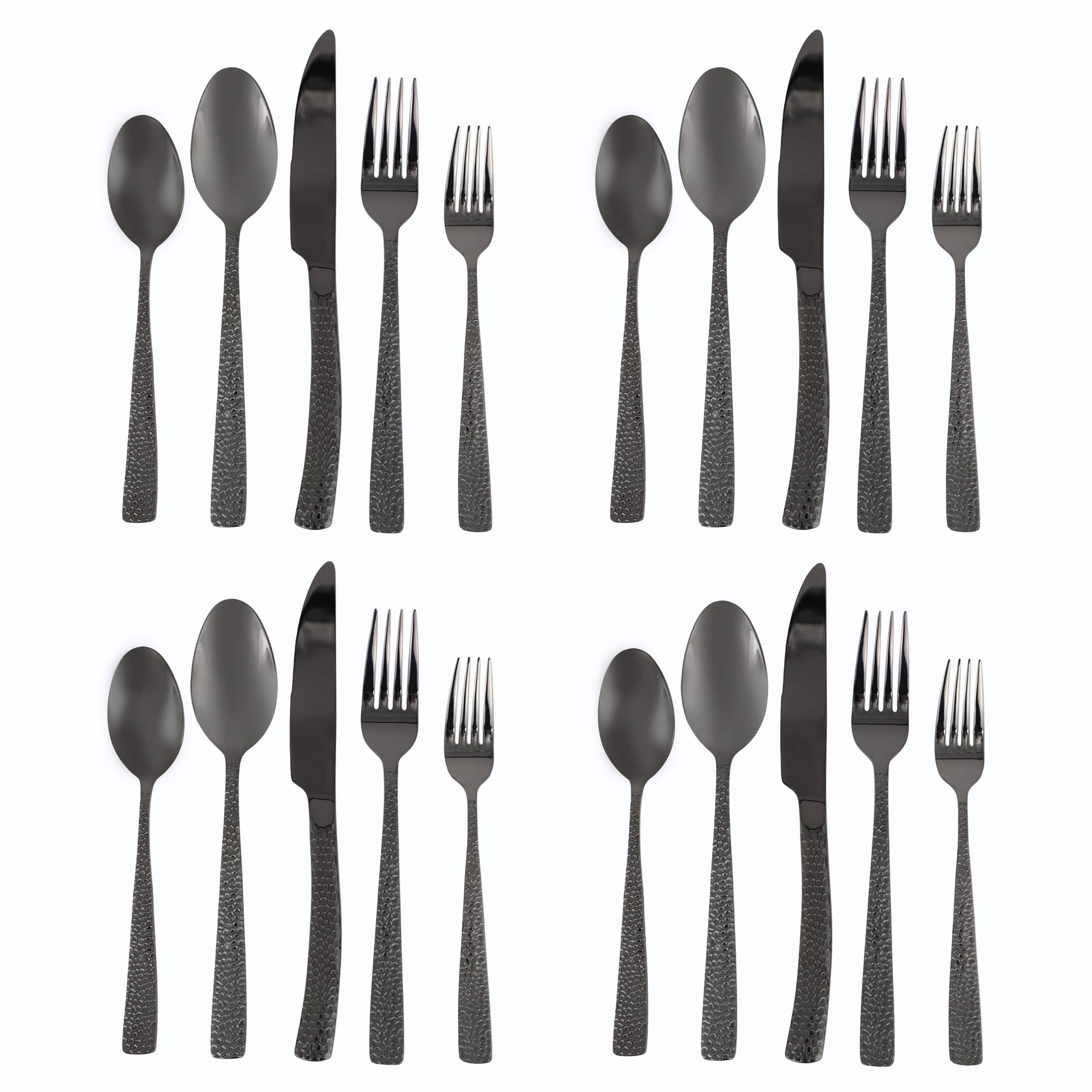 Gibson - Elite Stonehenge 20 Piece Flatware Set - Black price history on PriceWatchPro