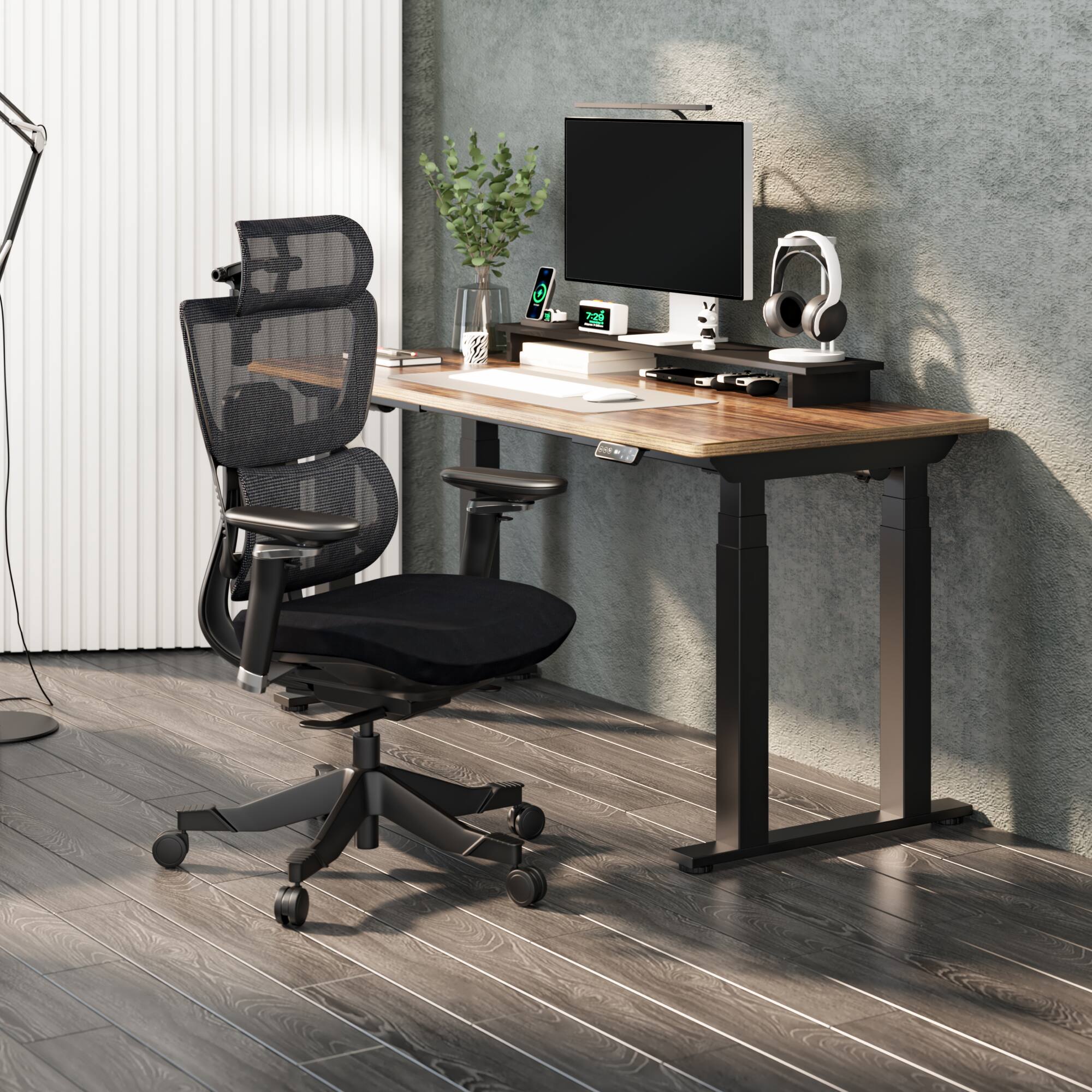Left. FlexiSpot - C7 Max Series Premium Ergonomic Foam Seat Office Chair - Black.