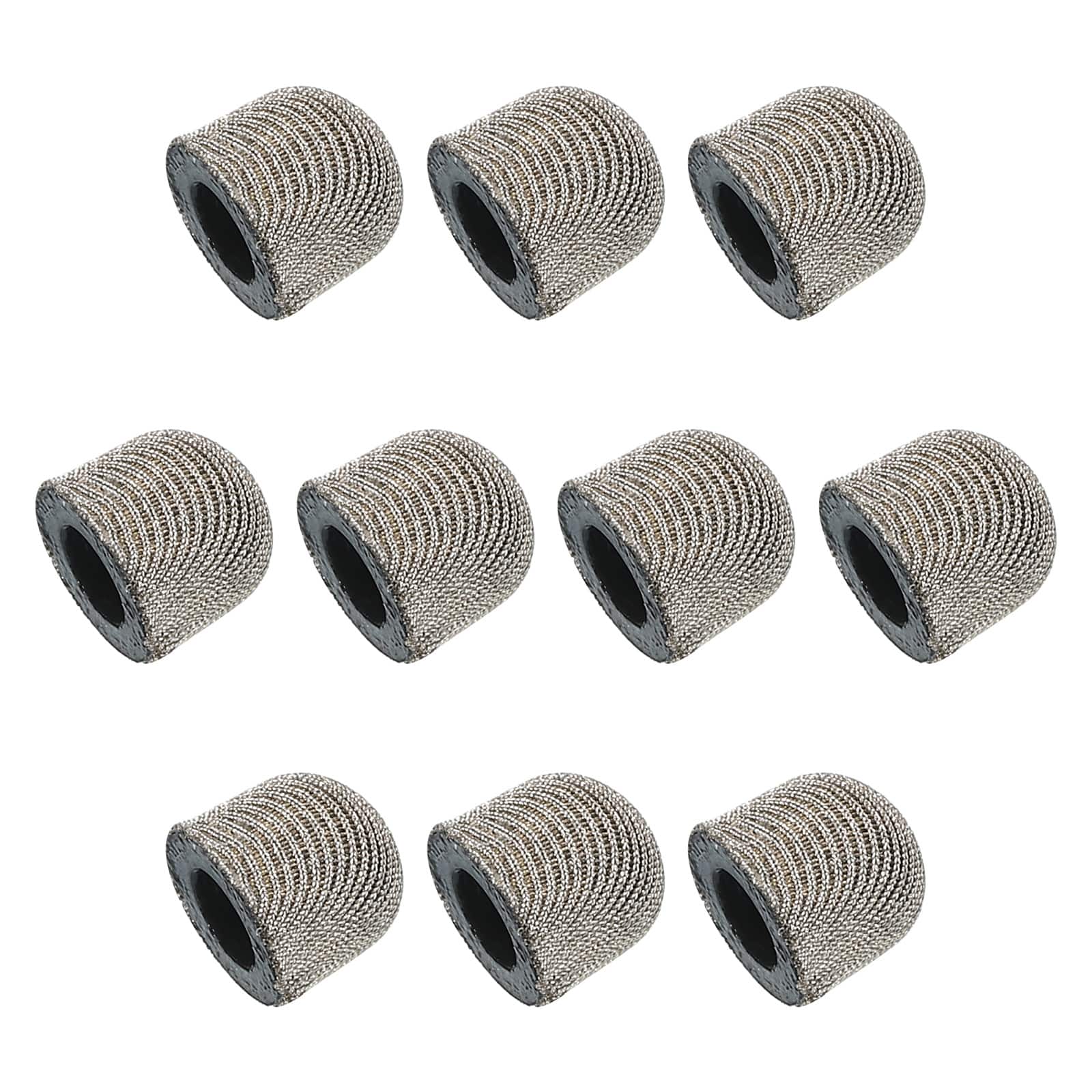 Unique Bargains - 12pcs 7mm Conductive Fiber Fine Tips Universal Replacement for Capacitive Touch Screen Stylus Pen - Silver Grey
