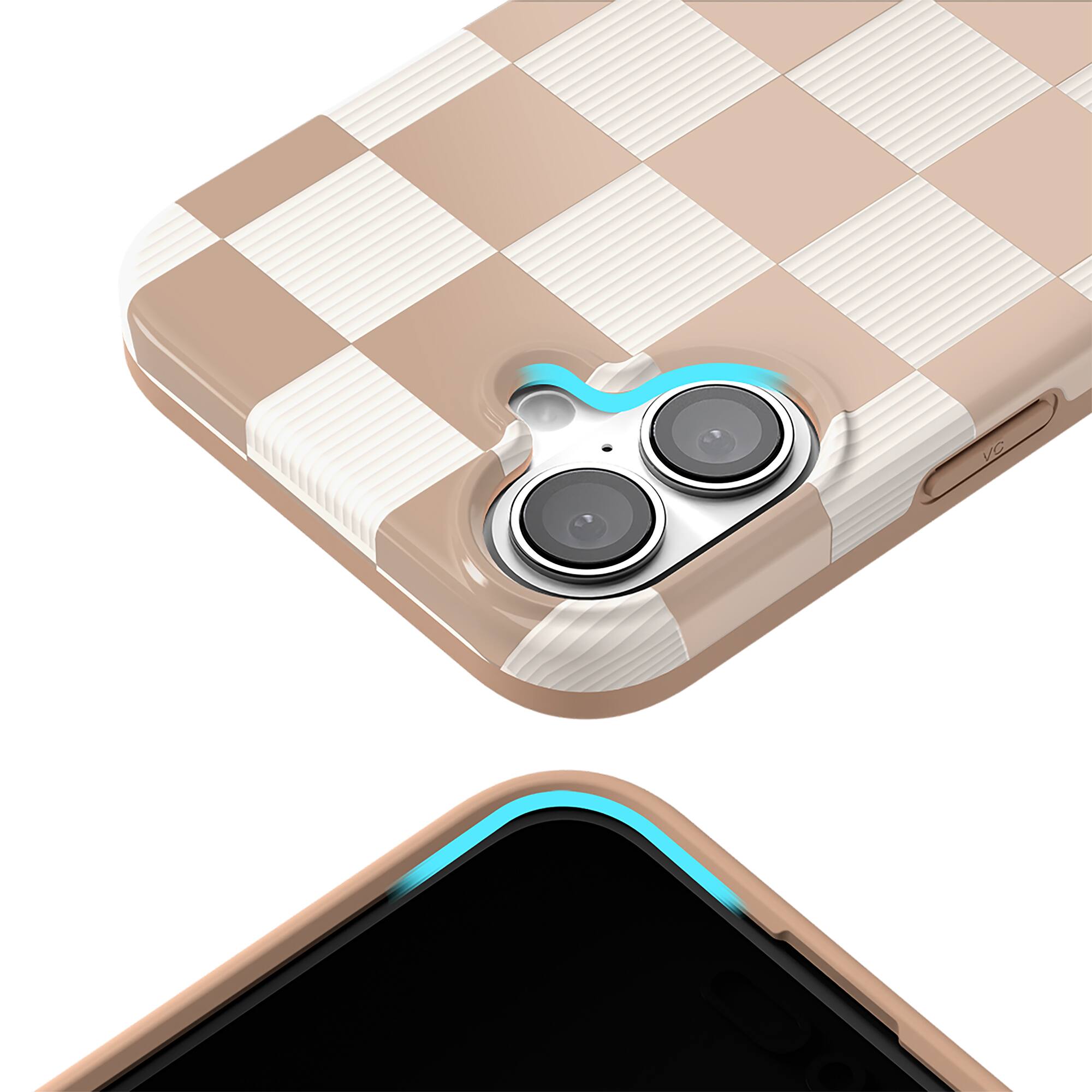Alt View 1. VELVET CAVIAR - Magsafe Case for Apple iPhone 16 - Nude Vibe Checker.