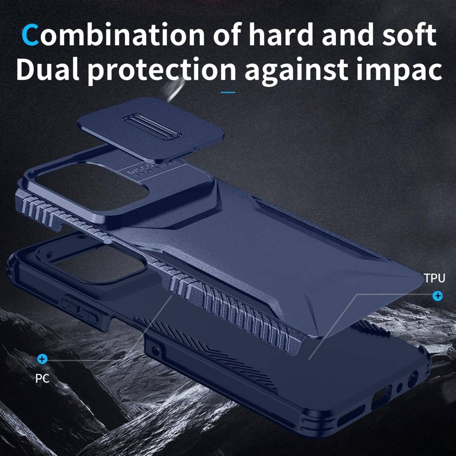 Combination of hard and soft  
Dual protection against impact

DISCO INNOVATION  
05

TPU +  
PC