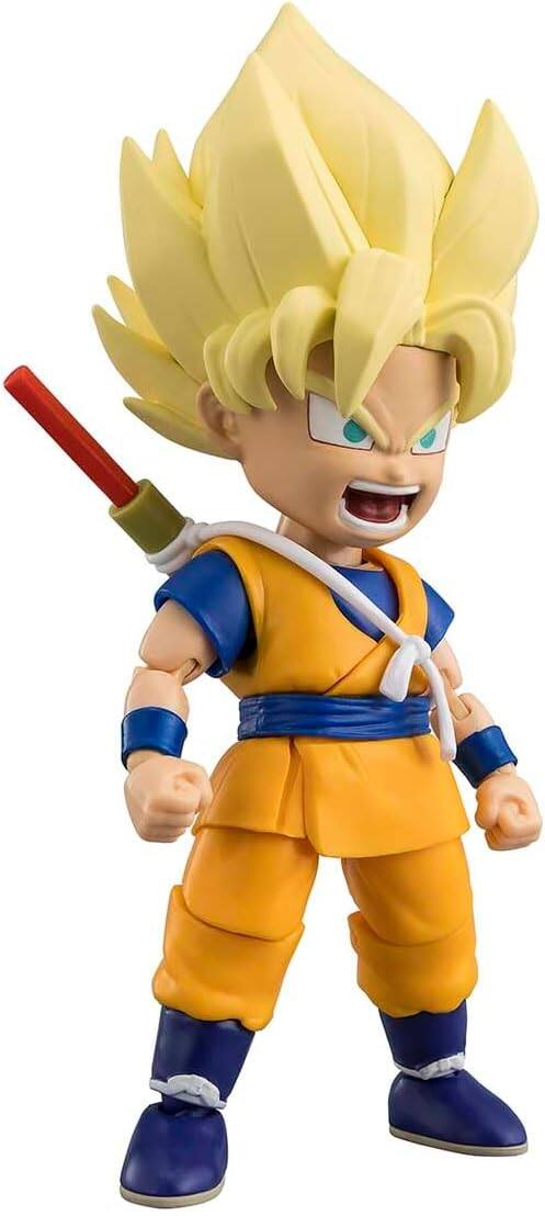 Angle. Bandai - Dragon Stars Series - Dragon Ball Super - Super Saiyan Goku (Mini) [Daima Ver.] Power Up Pack Action Figure Set.