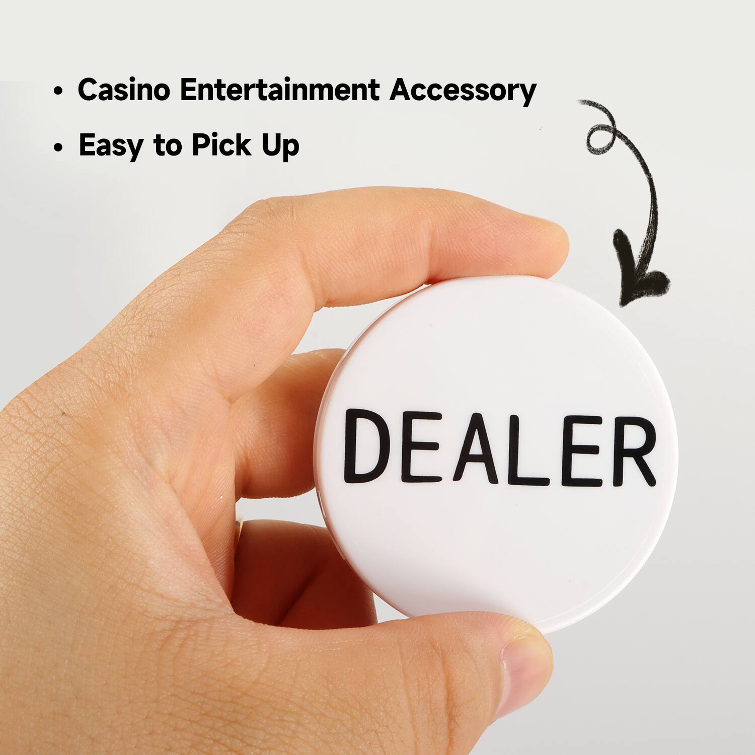 Casino Entertainment Accessory, Easy to Pick Up, DEALER
