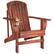 Front. Outsunny - Adirondack Chair, Outdoor Fire Pit and Porch Seating - Carbonized.
