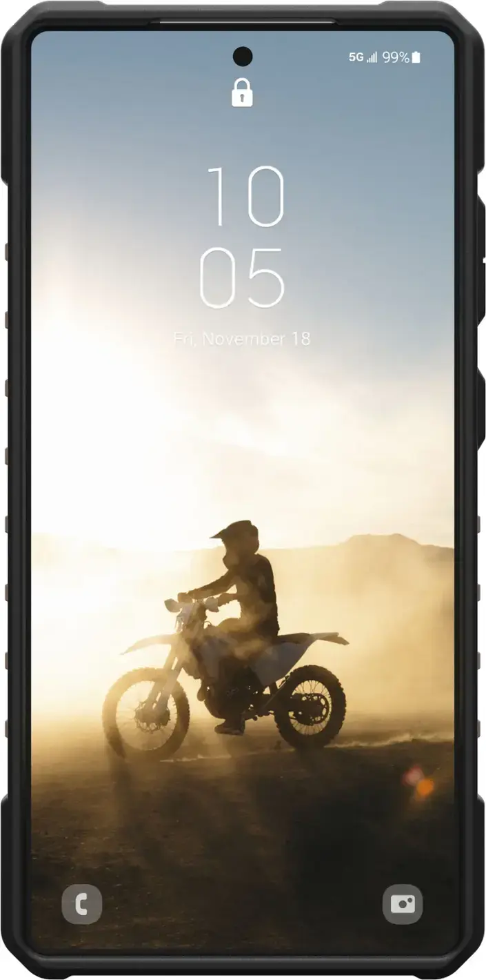 The text on the image reads: "5G all 99% 1 10 05 Fri, November 18."