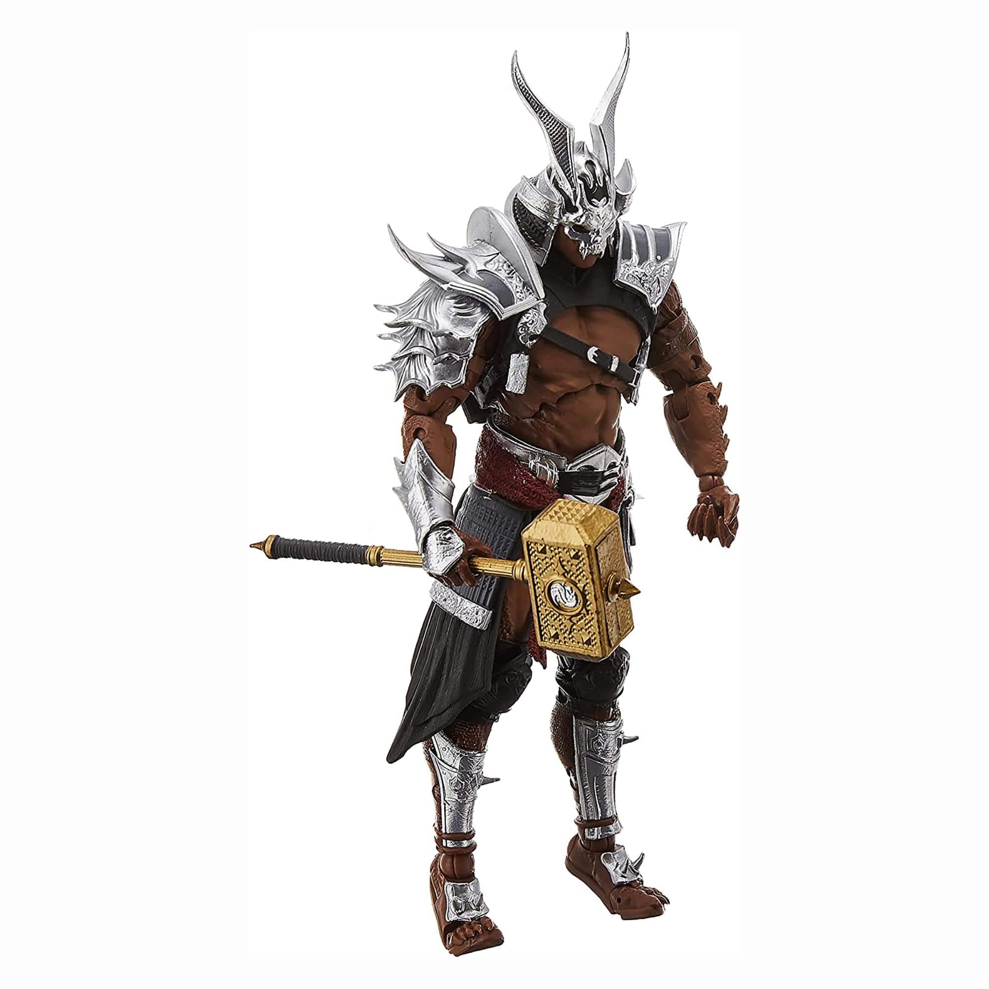 McFarlane Toys - Mortal Kombat 7 Inch Action Figure | Shao Kahn (Platinum Skin) - Brown