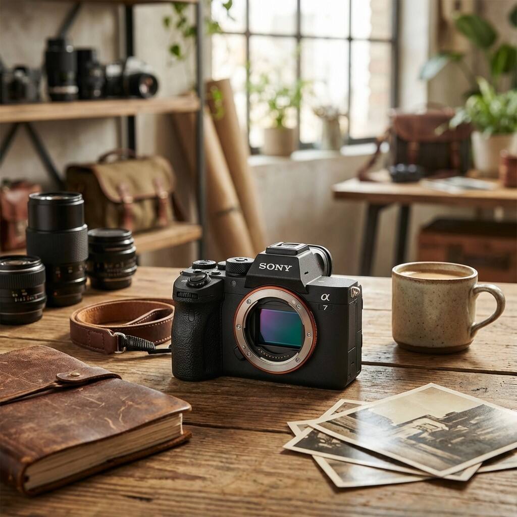 Alt View 4. Sony - Sony a7 V Mirrorless Camera + 64GB Card + Bag - Black.