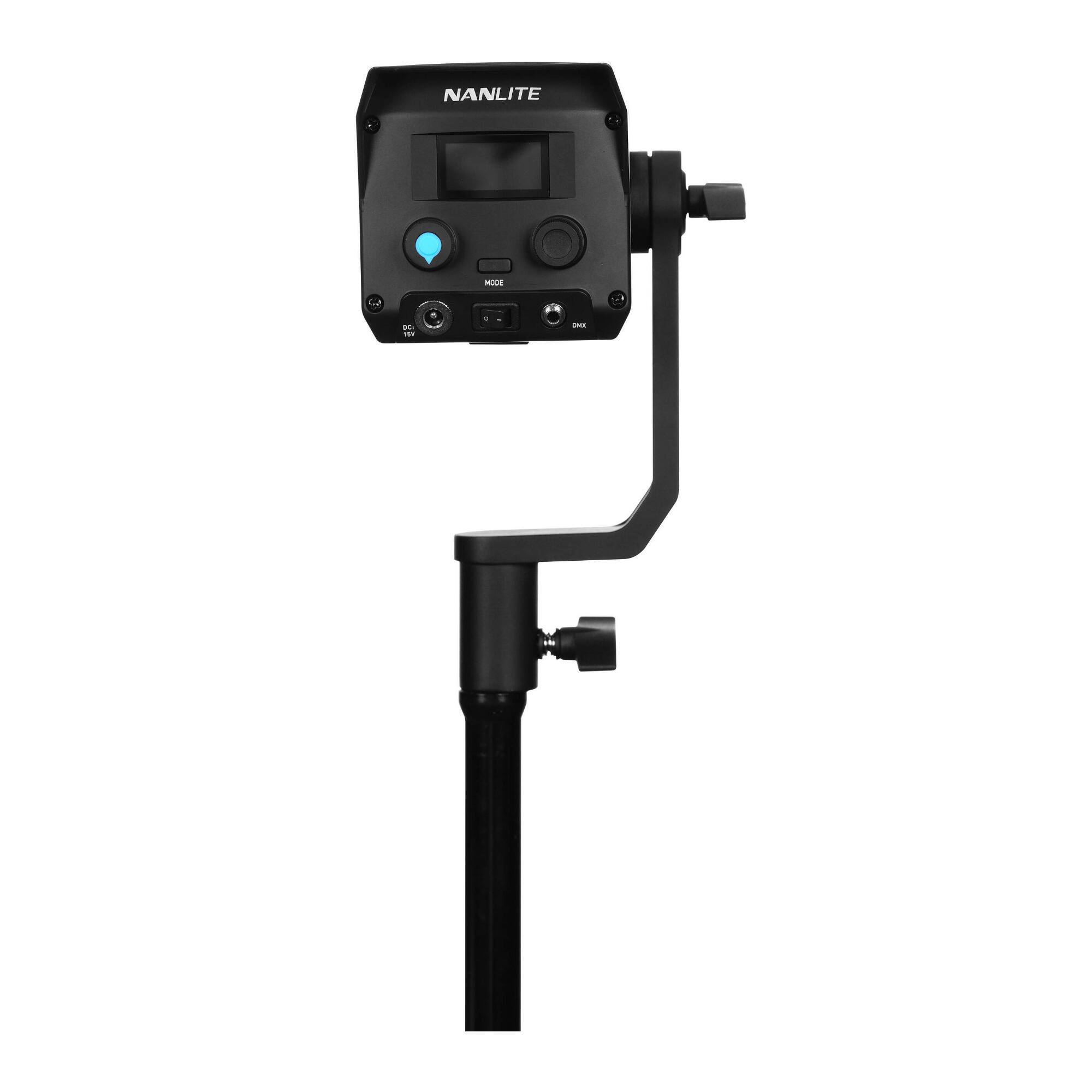 Left. NANLITE - Nanlite Forza 60C RGB LED Monolight (3-Light Kit) with Black Rolling Hard Case.