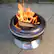 Alt View 32. Cuisinart - 24” Cleanburn Smokeless Fire Pit - Black.