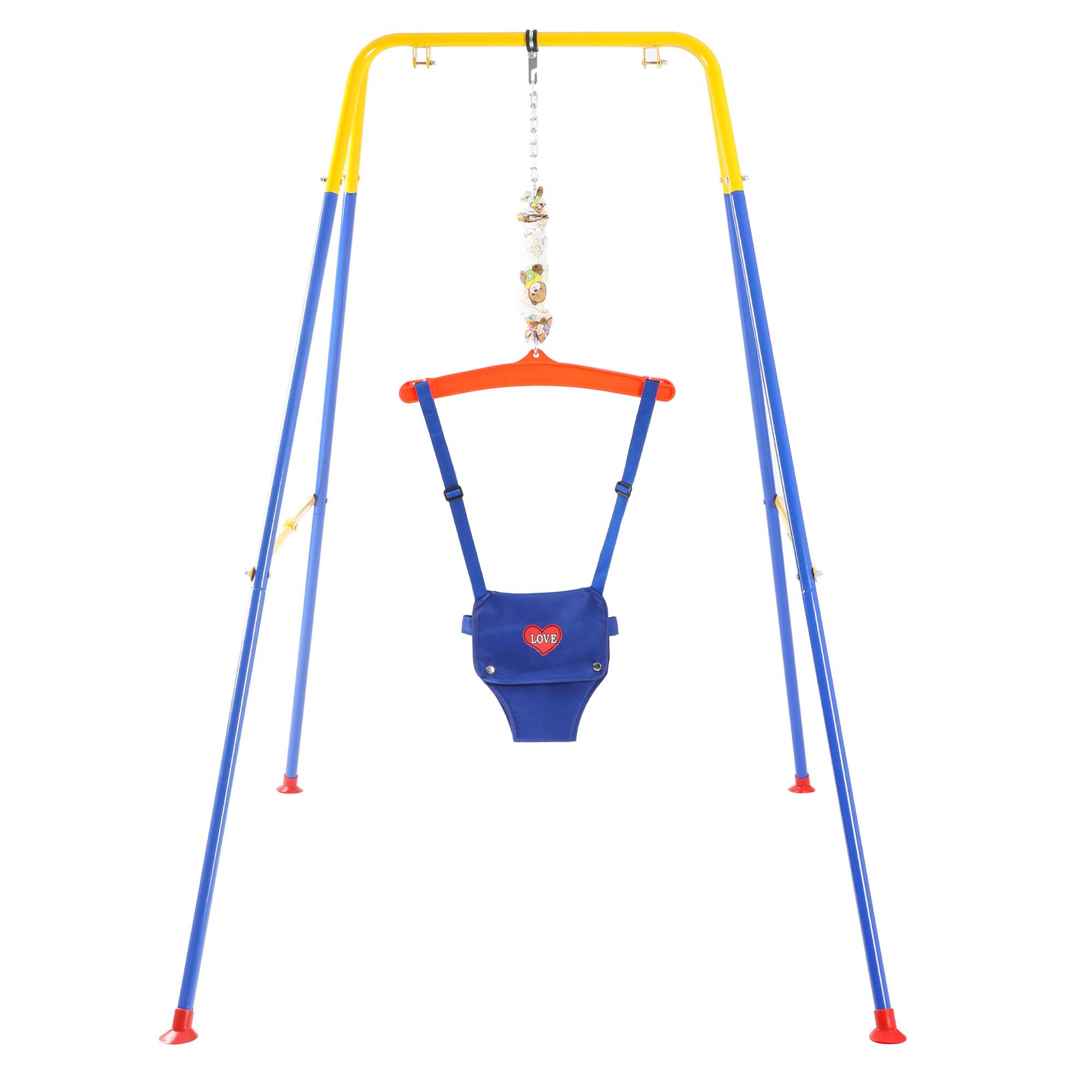 Alt View 4. HolaHatha - HolaHatha 3 in 1 Toddler Swing Set with adjustable Rope, and Removable Seat - Multicolor.