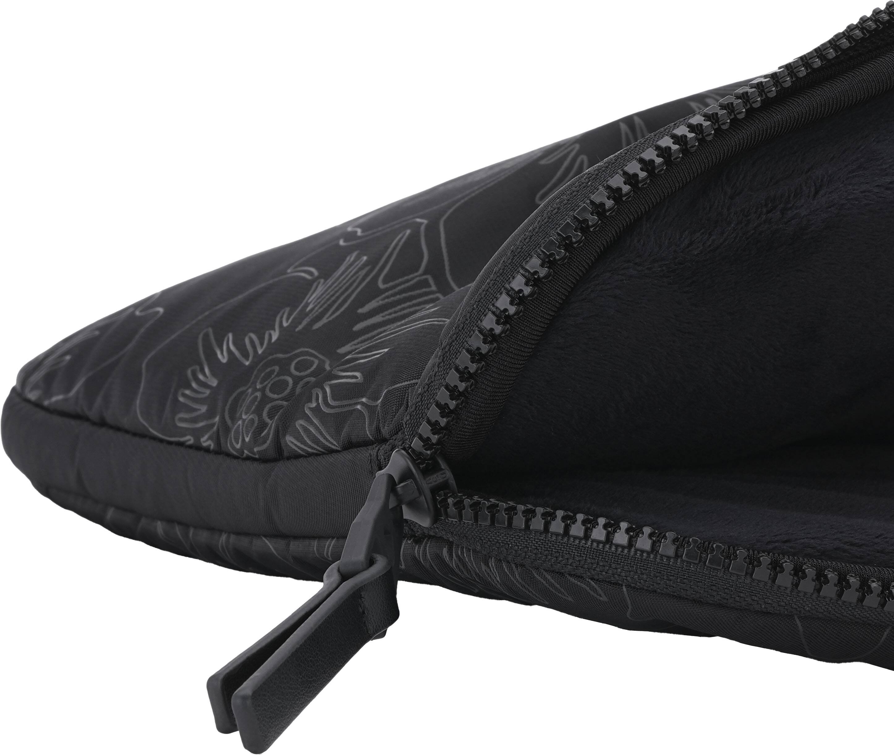 Alt View 2. kate spade new york - Puffer Sleeve for 16" Laptop - Reverse Hollyhock Black.