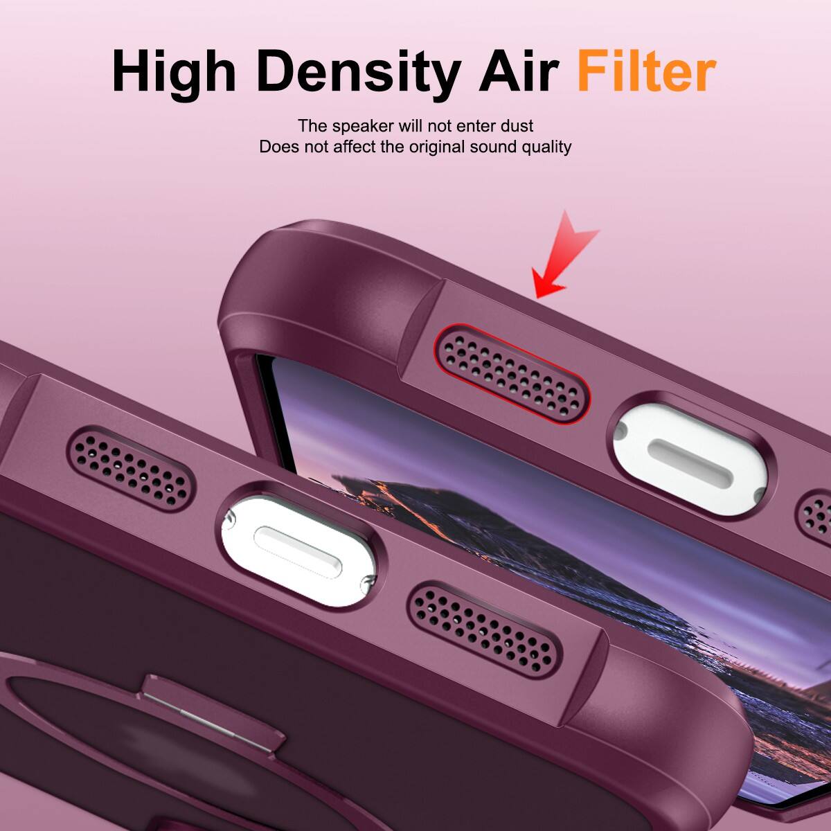 High Density Air Filter

The speaker will not enter dust  
Does not affect the original sound quality