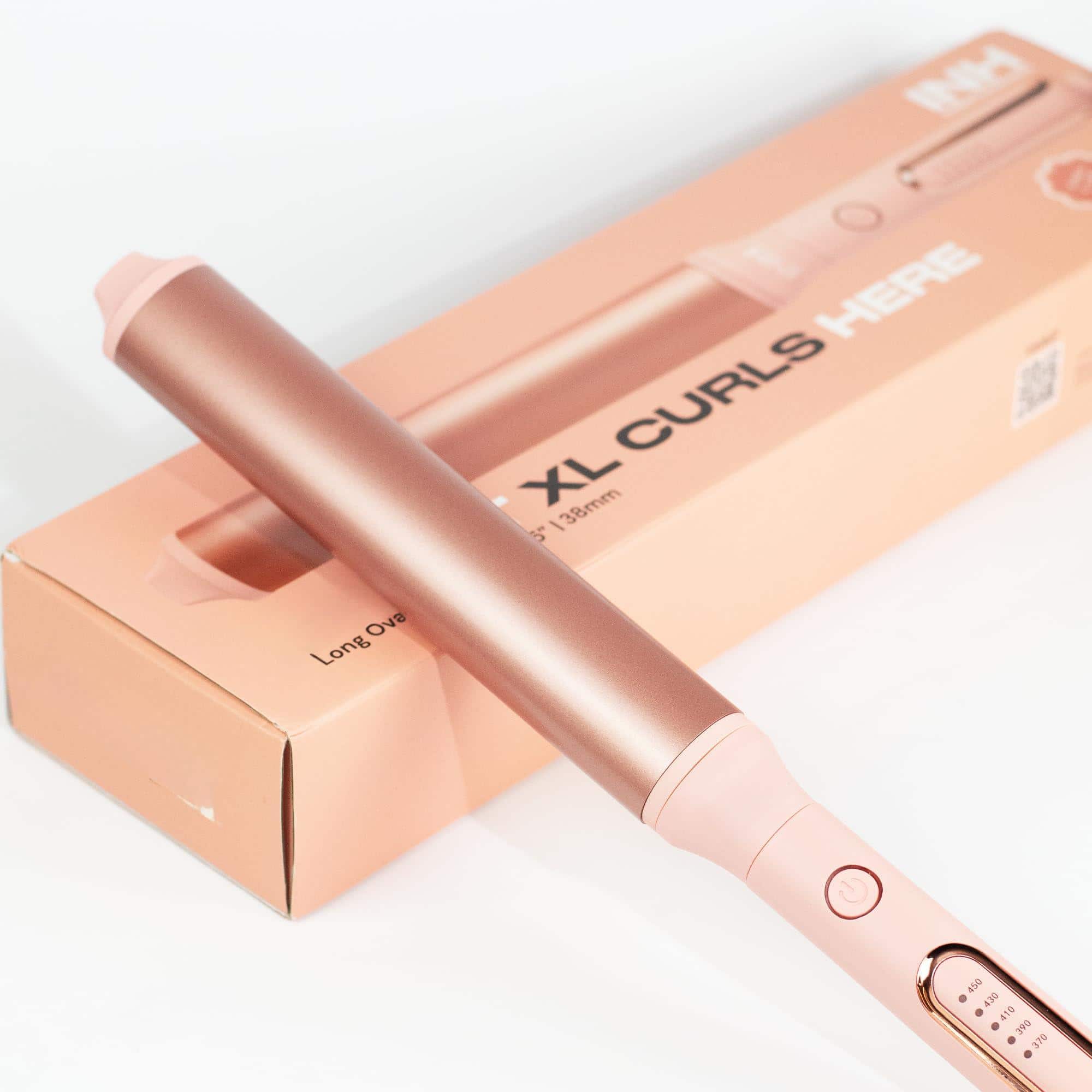 Reds Spade - Oval Curling Wand For Long Hair Extra Iron Loose Curls Hollywood Waves Xl Deluxe No Clamp Blowout Volume - Default