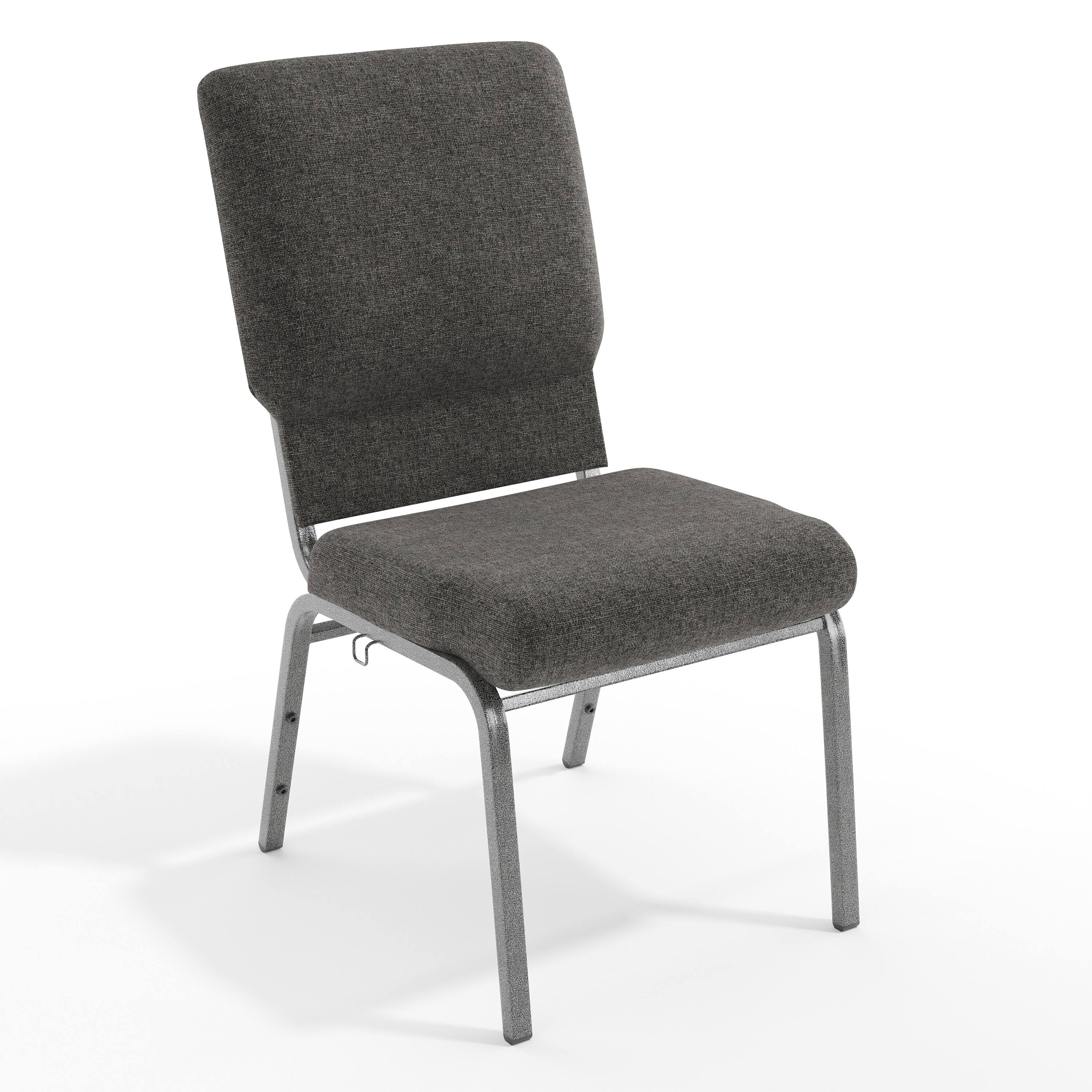 Charcoal Gray Fabric/Silver Vein Frame