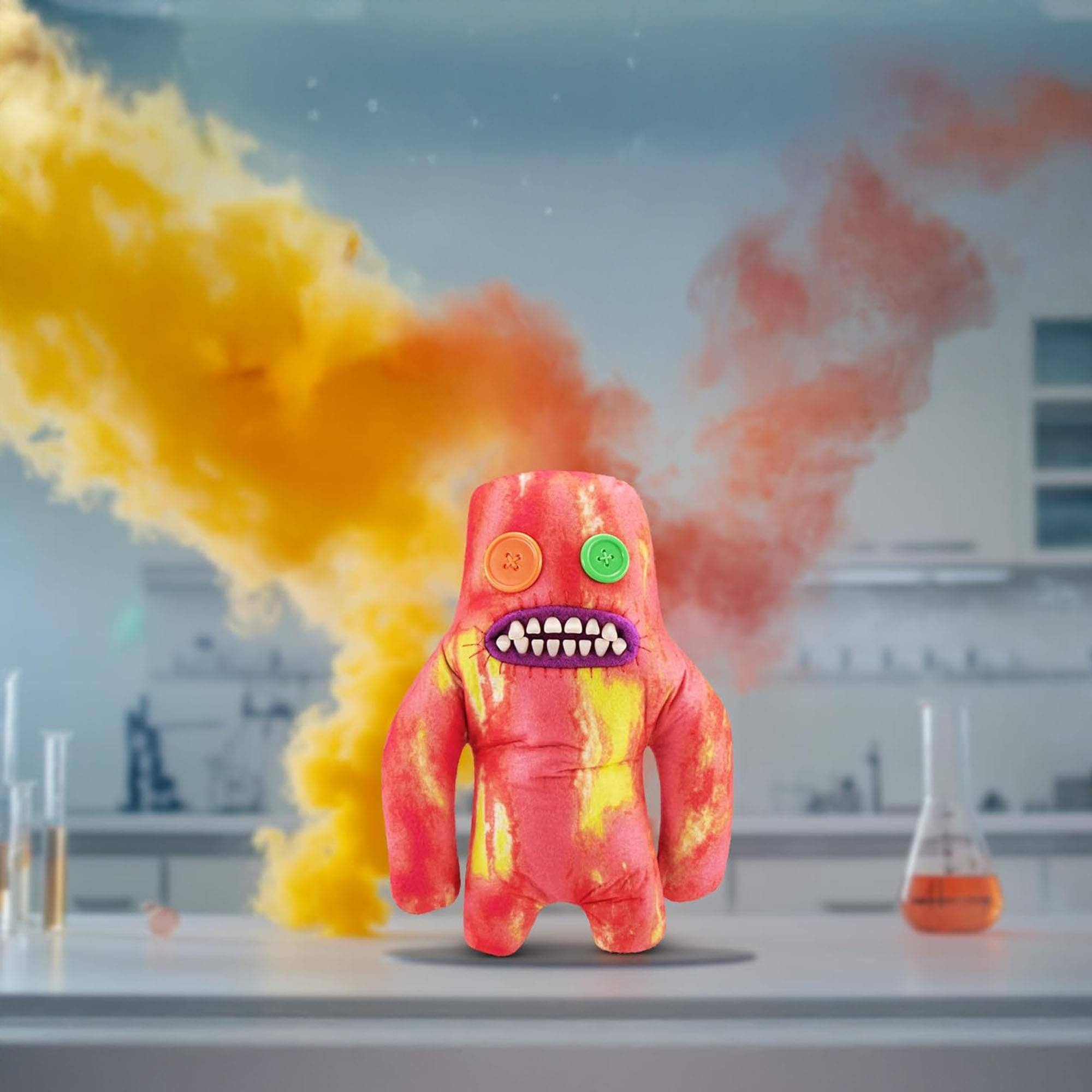 Alt View 3. ZURU - Fugglers Laboratory Misfits 9 Inch Plush | Sasquoosh - Red.