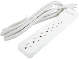Belkin - BE106000-10 10 Feet 6 Outlets 720 Joules Home/ Office Surge Protector - Black