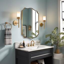 Brushed Gold 30"L x 22"W