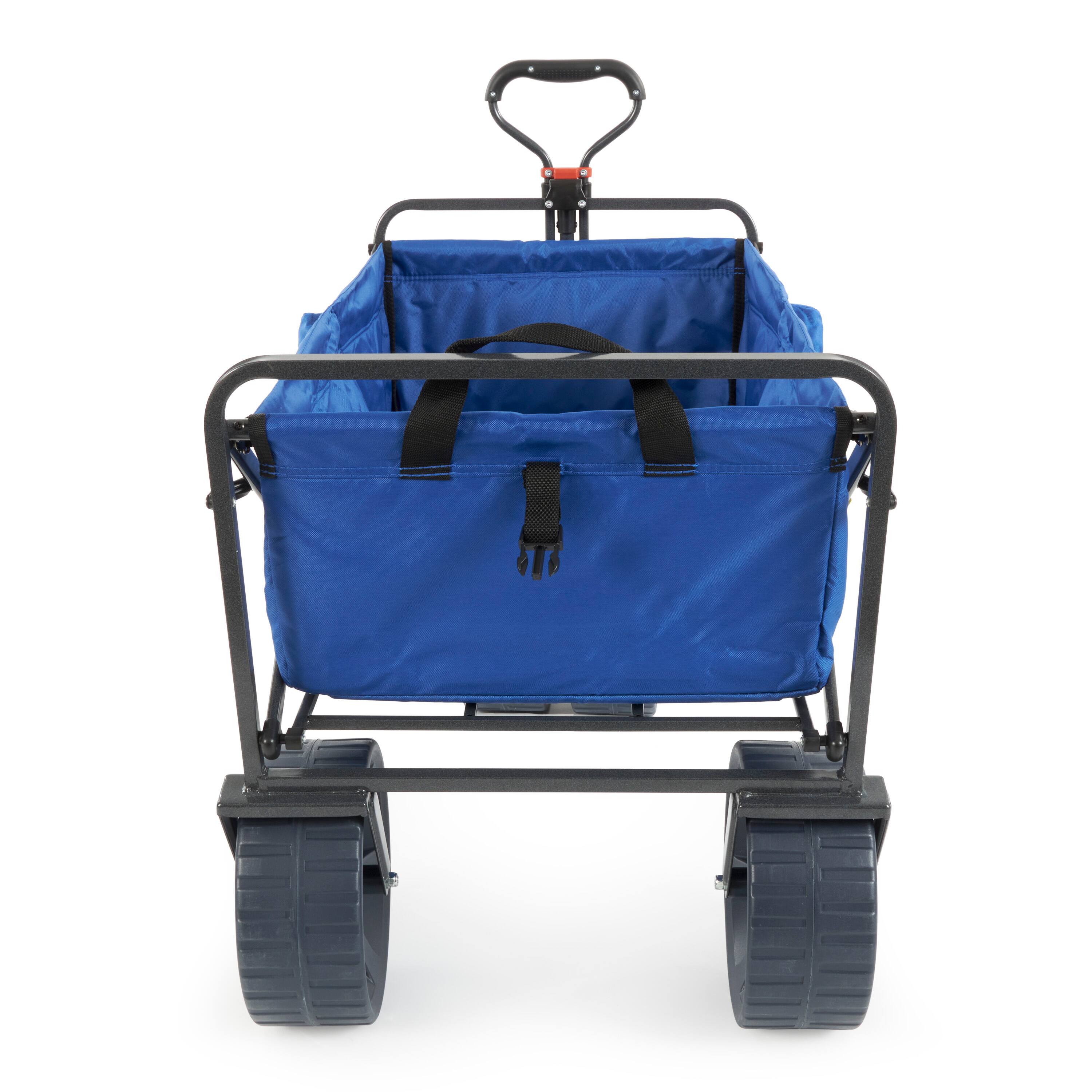 Alt View 8. Mac Sports - Mac Sports Collapsible Folding All Terrain Outdoor Beach Utility Wagon Cart - Blue-Black.